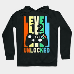 Level 12  12th Video  Birthday Kid Hoodie